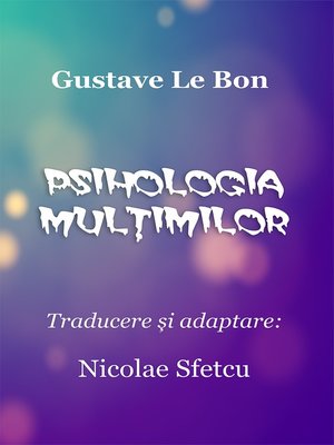 cover image of Psihologia mulțimilor